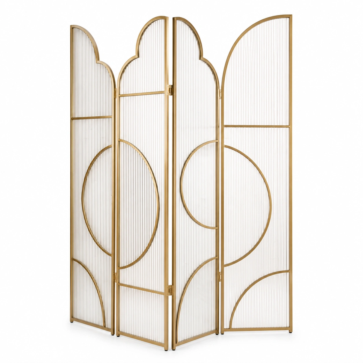 Biombo separador de ambientes 3 paneles dise?o moderno geométrico Blanco 135 x 170 cm-timberlyfe